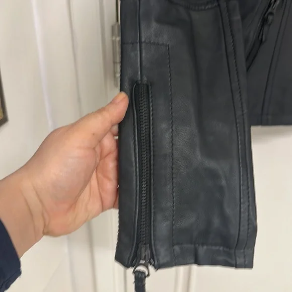 GQ Firenze-Italia Pure Leather short jacket! Classy, stylish, sassy!UK S/M! NWOT - Picture 8 of 16